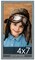 Photo Size Textured Blue Picture Frame - UV Acrylic, Foam Board Backing, Hanging Hardware
